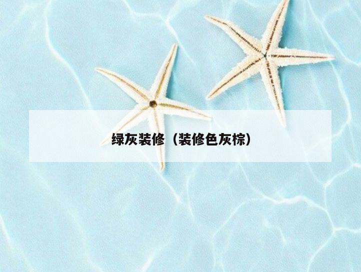 绿灰装修（装修色灰棕）