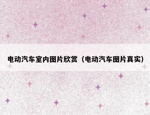 电动汽车室内图片欣赏(电动汽车图片真实) 电动汽车室内图片欣赏(电动汽车图片真实)