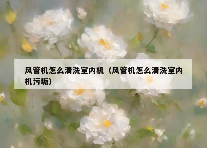 风管机怎么清洗室内机(风管机怎么清洗室内机污垢) 风管机怎么清洗室内机(风管机怎么清洗室内机污垢)
