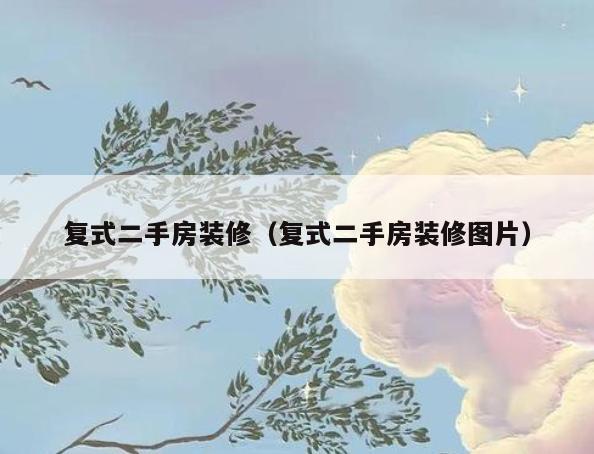复式二手房装修（复式二手房装修图片）