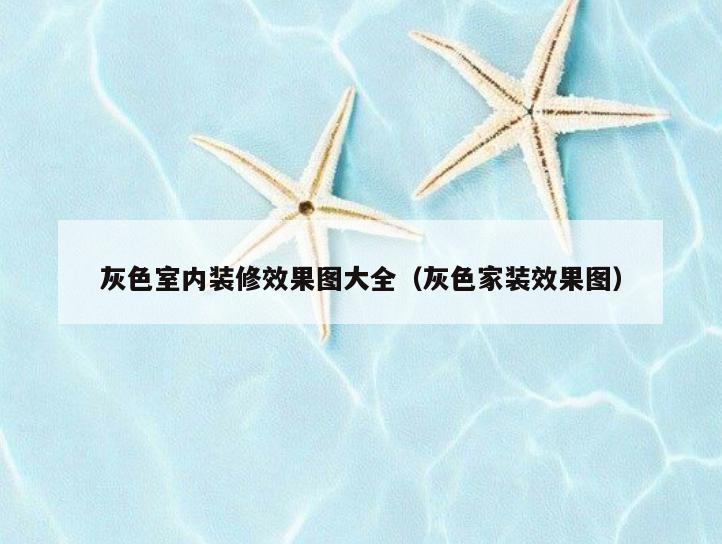 灰色室内装修效果图大全(灰色家装效果图) 灰色室内装修效果图大全(灰色家装效果图)